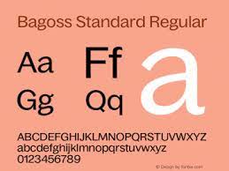 Przykładowa czcionka Bagoss Standard #1